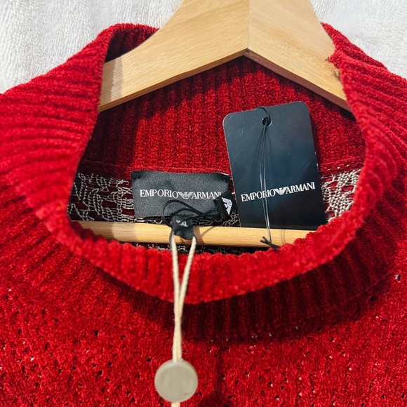 Armani Red Turtleneck XXL - Picture 2 of 6